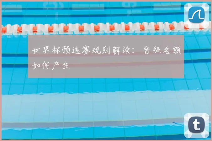 世界杯预选赛规则解读：晋级名额如何产生