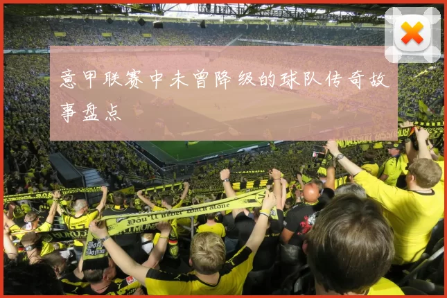 意甲联赛中未曾降级的球队传奇故事盘点