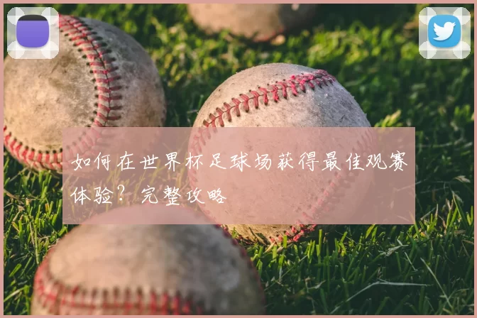 如何在世界杯足球场获得最佳观赛体验？完整攻略